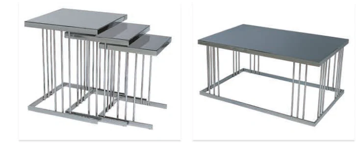 Carre Silver Sehpa