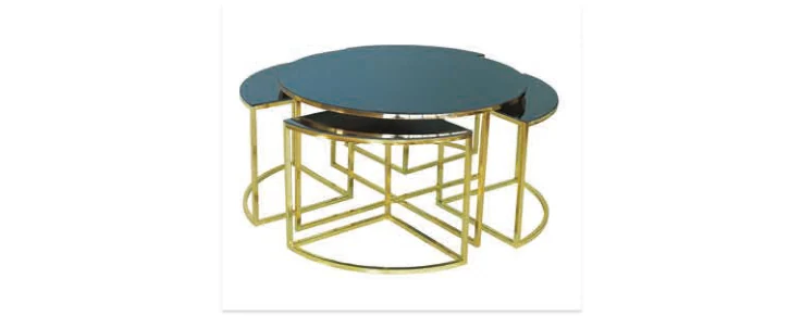 Circle Gold Sehpa