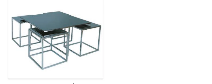 Square Silver Sehpa